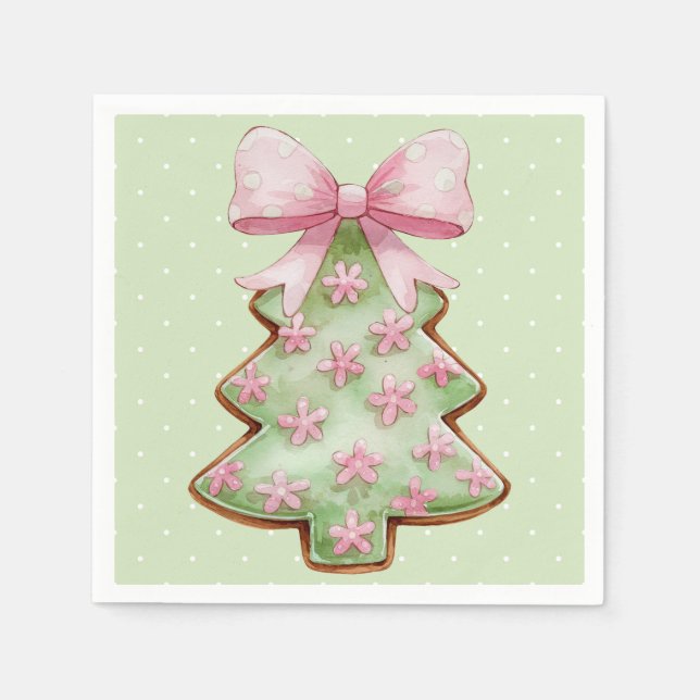 Christmas Cocktail Napkin Pappersservett (Framsidan)