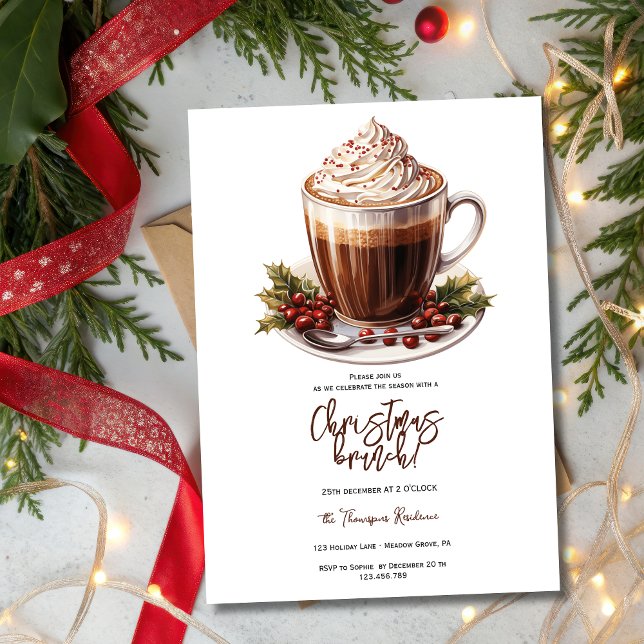 Christmas coffee brunch inbjudningar (Skapare uppladdad)