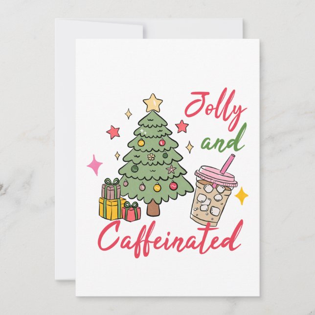 Christmas Coffee Party Invitation Inbjudningar (Framsida)