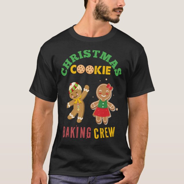 Christmas Cookie Baking Crew Christmas Cookies Gin T Shirt (Framsida)