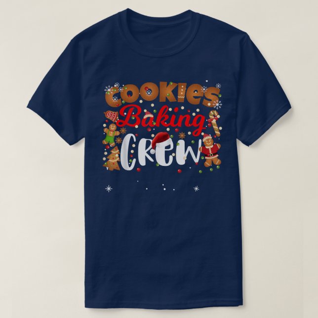 Christmas Cookie Baking Crew Funny Matching Family T Shirt (Design framsida)