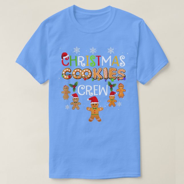 Christmas Cookie Baking Crew Funny Pajamas Family  T Shirt (Design framsida)