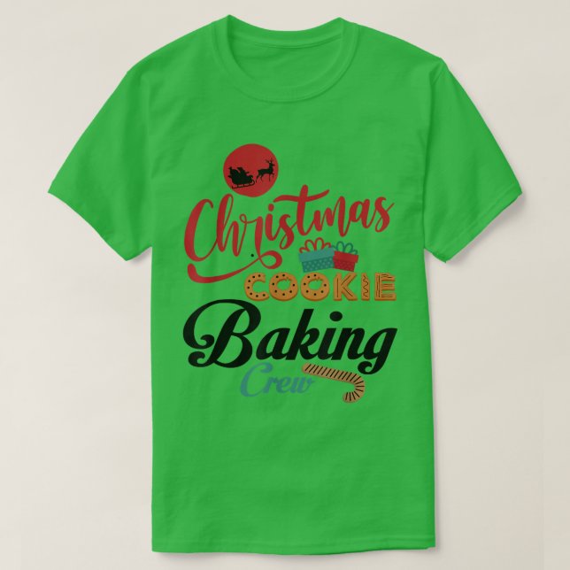 Christmas Cookie Baking Crew Gingerbread Team Sant T Shirt (Design framsida)