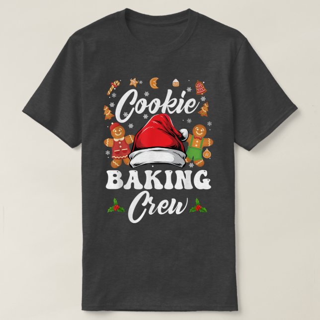 Christmas Cookie Baking Crew Pajama, Gingerbread C T Shirt (Design framsida)