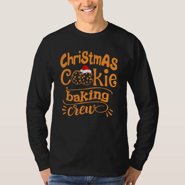 Christmas Cookie Baking Crew Xmas Cookie Cute T Shirt (Framsida)