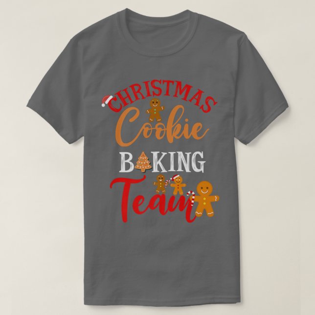 Christmas Cookie Baking Team for Kids and Adults  T Shirt (Design framsida)