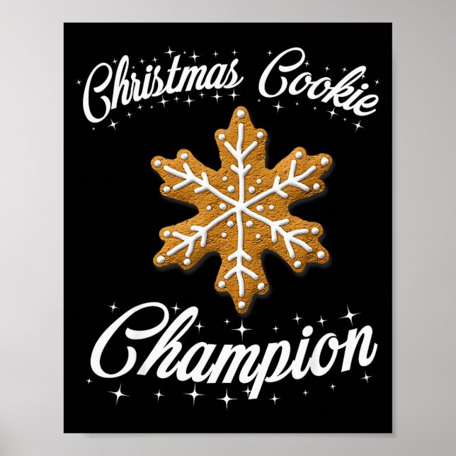 Christmas Cookie Chamon Baker  Poster (Framsidan)