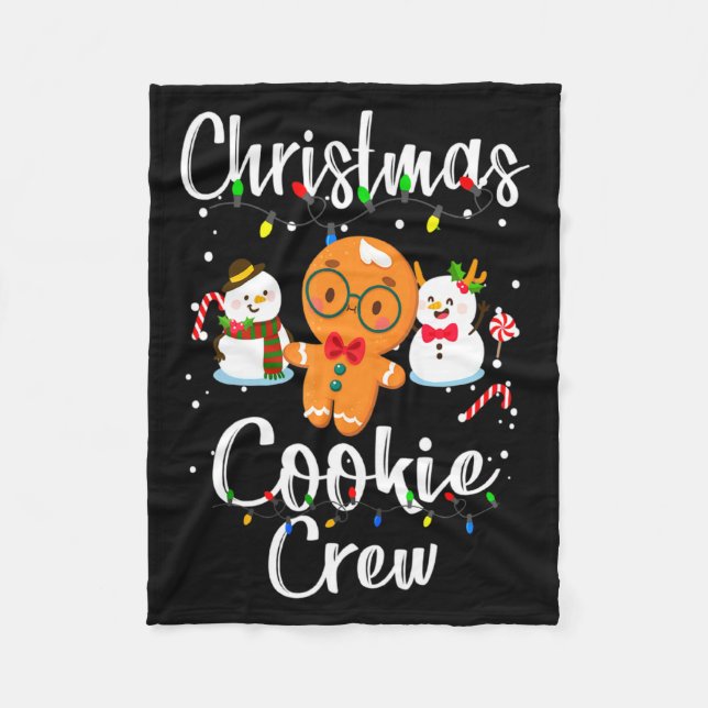 Christmas Cookie Crew Baking Team New Xmas Bakers  Fleecefilt (Framsidan)