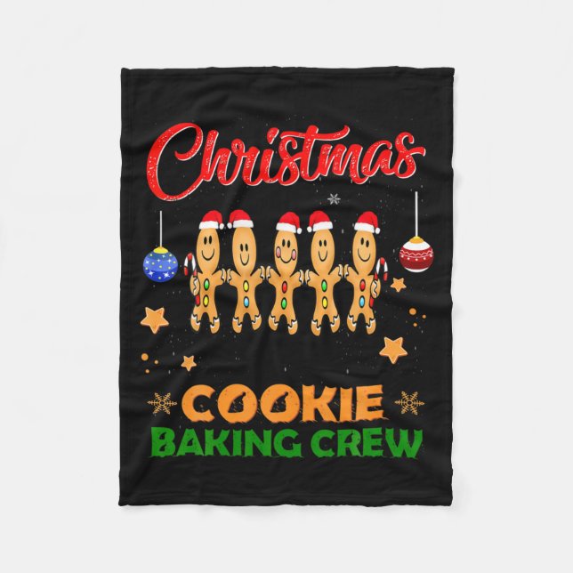 Christmas Cookie Crew Baking Team New Xmas Bakers  Fleecefilt (Framsidan)