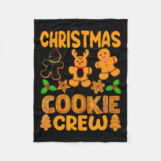 Christmas Cookie Crew Baking Team New Xmas Bakers  Fleecefilt (Framsidan)