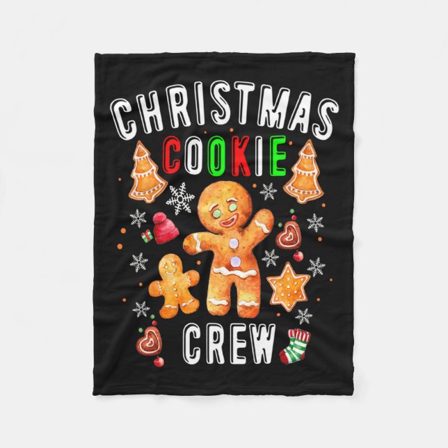 Christmas Cookie Crew Baking Team New Xmas Bakers  Fleecefilt (Framsidan)