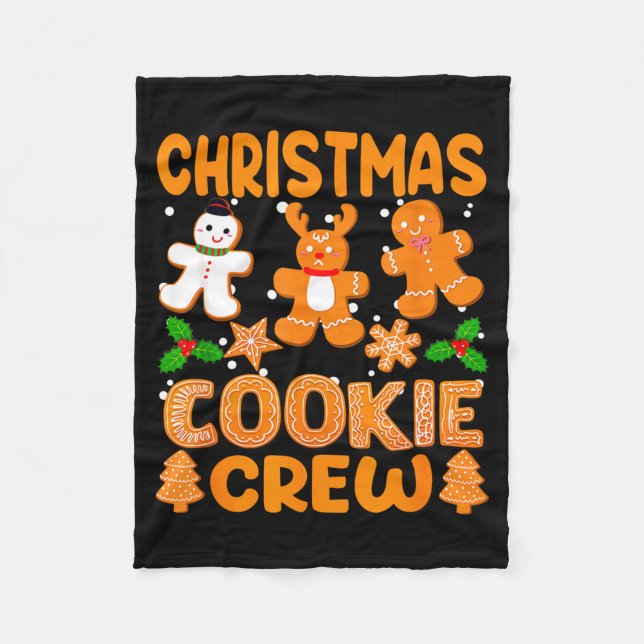Christmas Cookie Crew Baking Team New Xmas Bakers  Fleecefilt (Framsidan)