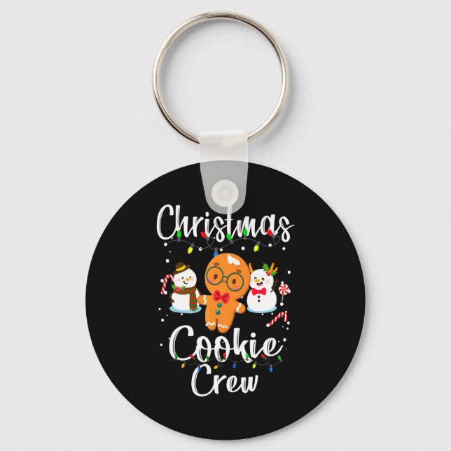 Christmas Cookie Crew Baking Team New Xmas Bakers  Nyckelring (Framsida)
