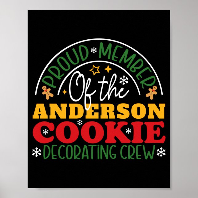 Christmas Cookie Decorating Crew Family  Poster (Framsidan)
