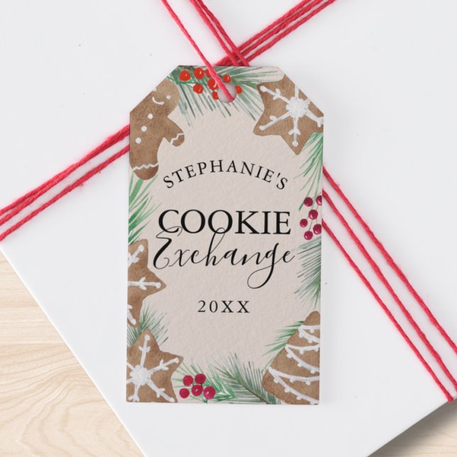 Christmas Cookie Exchange  Presentetikett (Skapare uppladdad)