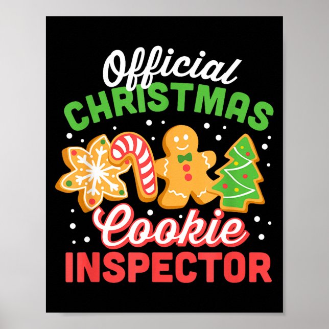 Christmas Cookie Inspector Dad  Poster (Framsidan)