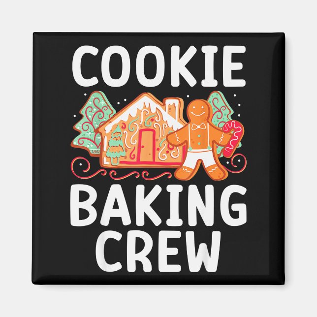 Christmas Cookie Taster Cookie Baking Crew Gingerb Magnet (Framsidan)