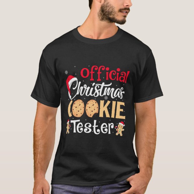 Christmas Cookie Tester Funny Baking Crew Xmas Pre T Shirt (Framsida)