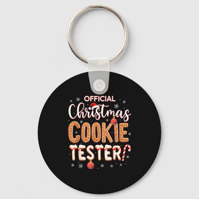 Christmas Cookie Tester Taster Baking Crew Toddle  Nyckelring (Framsida)