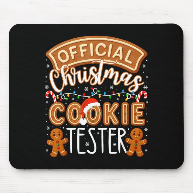 Christmas Cookie Tester Taster Funny Family Baking Musmatta (Framsidan)