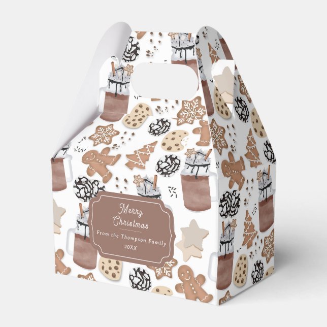 Christmas Cookies and Hot Cocoa Holiday Baking Presentaskar (Framsidan Sidan)