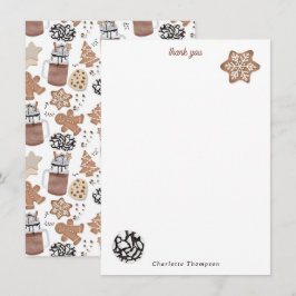 Christmas Cookies and Hot Cocoa Holiday Baking Tack Kort