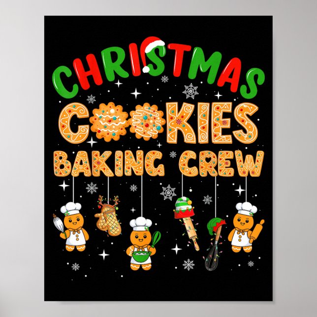 Christmas Cookies Baking Crew Funny Cookie Family  Poster (Framsidan)