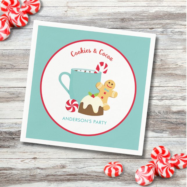 CHRISTMAS COOKIES OCH COCOCOA PAPPERSSERVETT (Skapare uppladdad)
