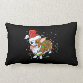 Christmas Corgi Lumbarkudde