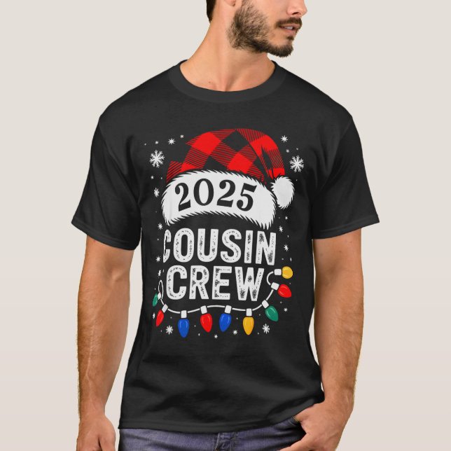 Christmas Cousin Crew 2025 Matching Xmas Family Pa T Shirt (Framsida)