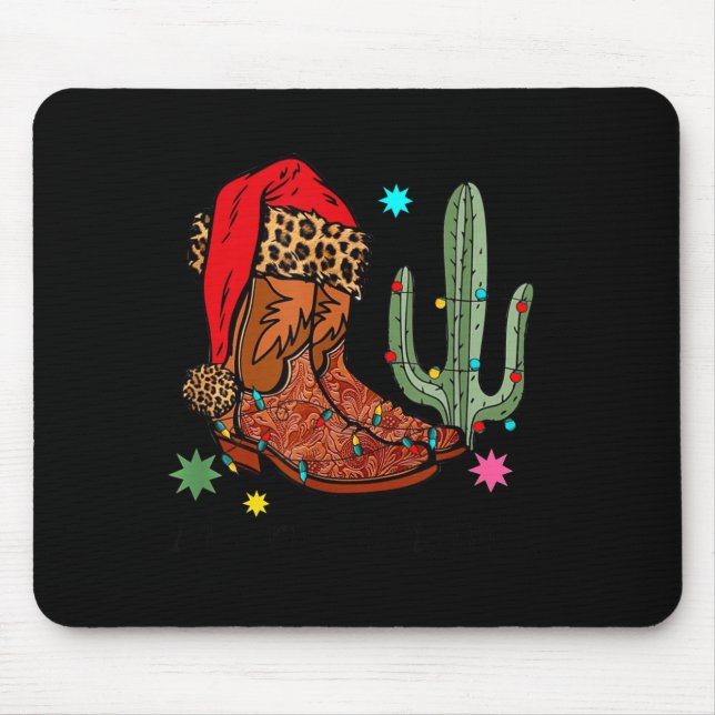 Christmas Cowgirl Boots,western Christmas Funny Gi Musmatta (Framsidan)