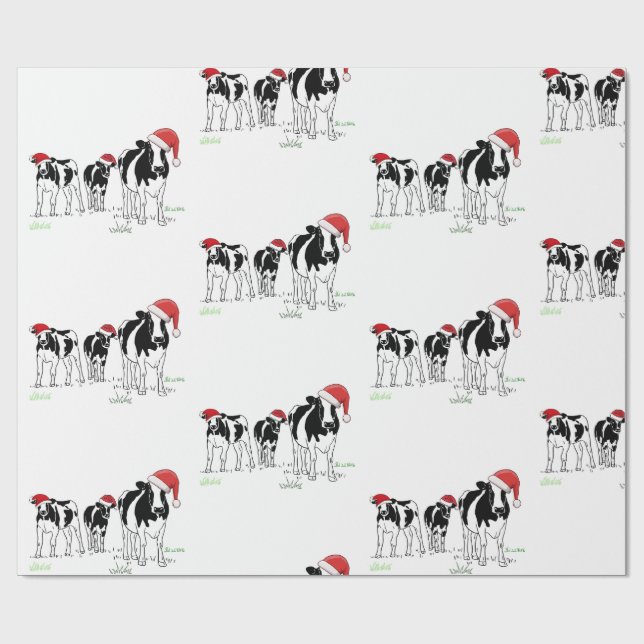 Christmas Cows Presentpapper (Platt)