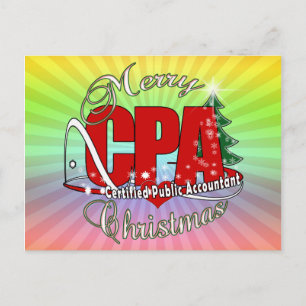 CHRISTMAS CPA Auktoriserad Public Accountant Helg Vykort