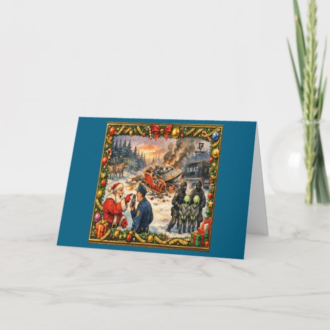 Christmas Crash Greeting Card Kort (Framsida)