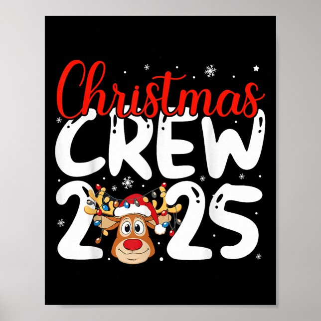 Christmas Crew 2025 Family Christmas Xmas Pajamas  Poster (Framsidan)