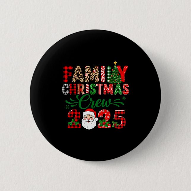 Christmas Crew 2025 Family Matching Outfit Xmas Pa Knapp (Framsida)