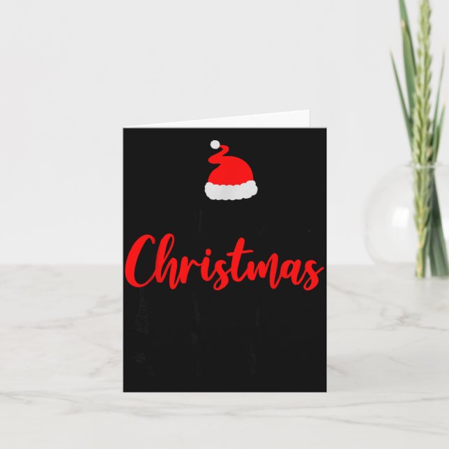 Christmas Crew Funny Matching Squad Pajamas Xmas G Kort (Framsida)