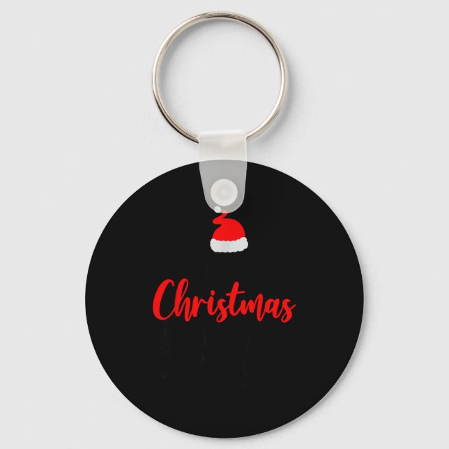 Christmas Crew Funny Matching Squad Pajamas Xmas G Nyckelring (Framsida)