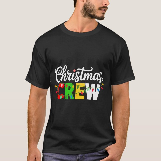 Christmas Crew Matching Family Xmas Party Men Wome T Shirt (Framsida)