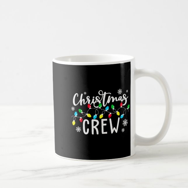 Christmas Crew Xmas Lights Family Matching Pajamas Kaffemugg (Höger)