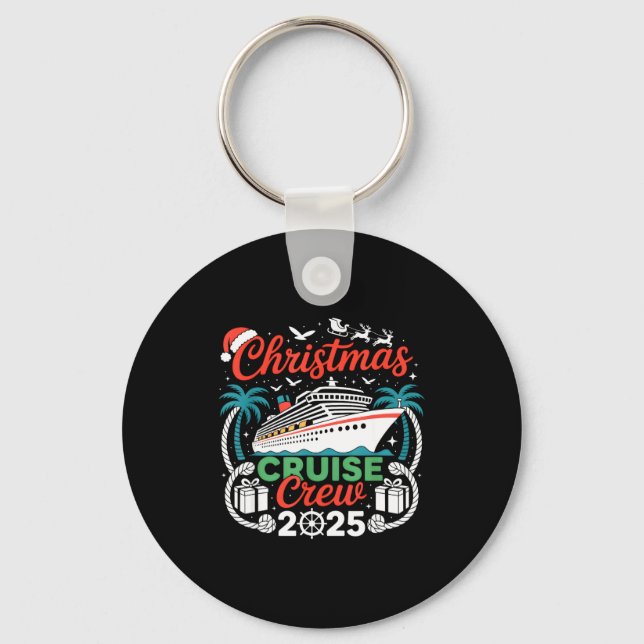 Christmas Cruise Crew 2025 Matching  Nyckelring (Framsida)