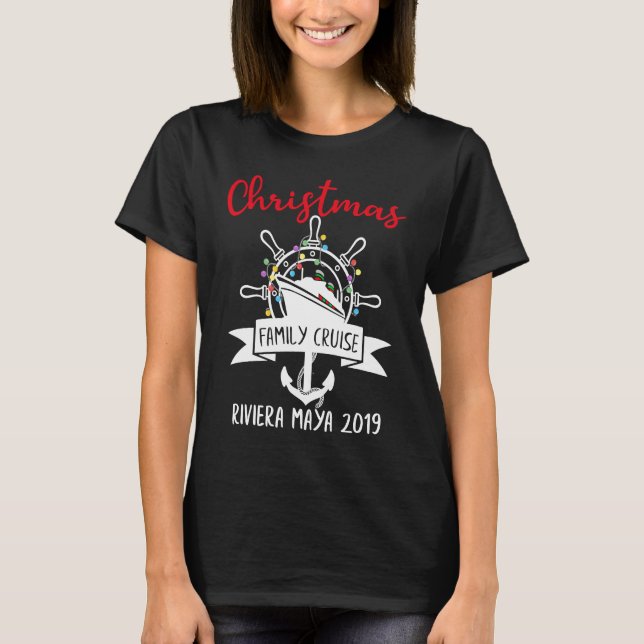 Christmas Cruise Family Matching Group Holidays Tr T Shirt (Framsida)