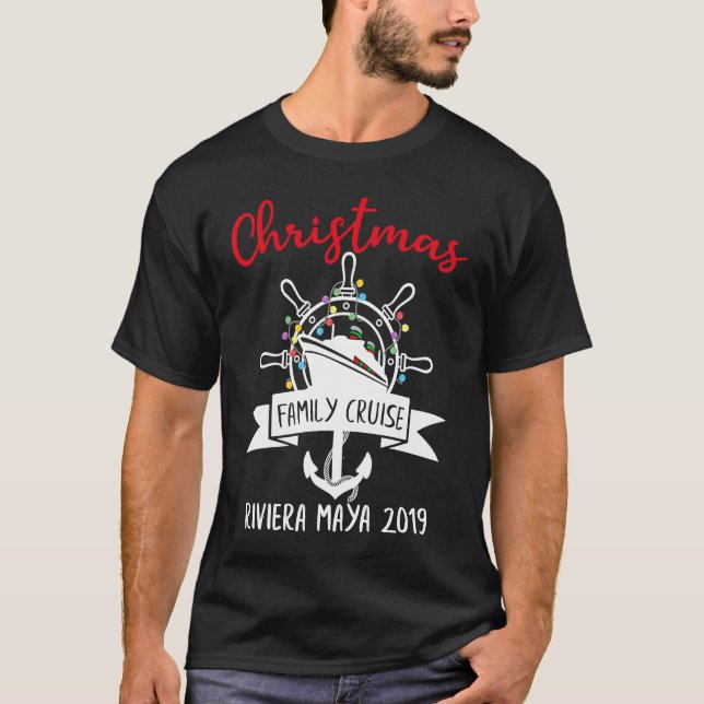 Christmas Cruise Family Matching Group Holidays Tr T Shirt (Framsida)