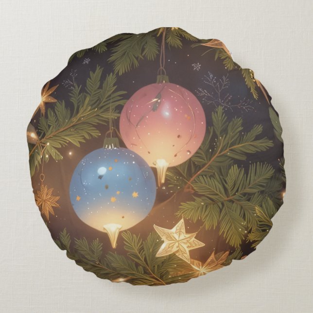 christmas cushion rund kudde (Baksidan)