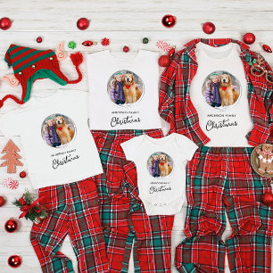 Christmas Custom Pet Dog Photo Family Holiday T Shirt