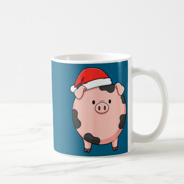Christmas Cute G Round Nk G Holiday Art  Kaffemugg (Höger)