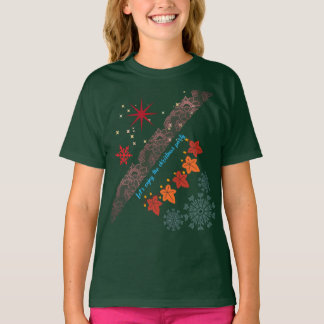 Christmas Cute Girl T-Shirt-Festive Holiday Outfit T Shirt
