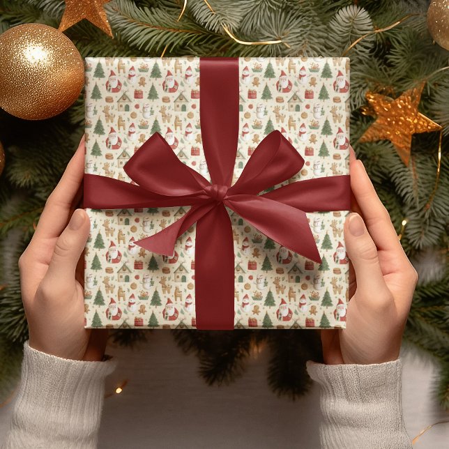Christmas Cute Pattern | Holiday Wrapping Paper Presentpapper (Skapare uppladdad)