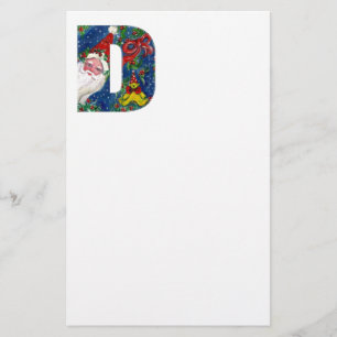CHRISTMAS D BREV / JULTOMTEN MED RED RIBBON BREVPAPPER