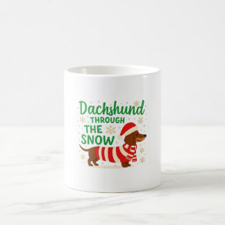 Christmas Dachshund Coffee Mug Kaffemugg